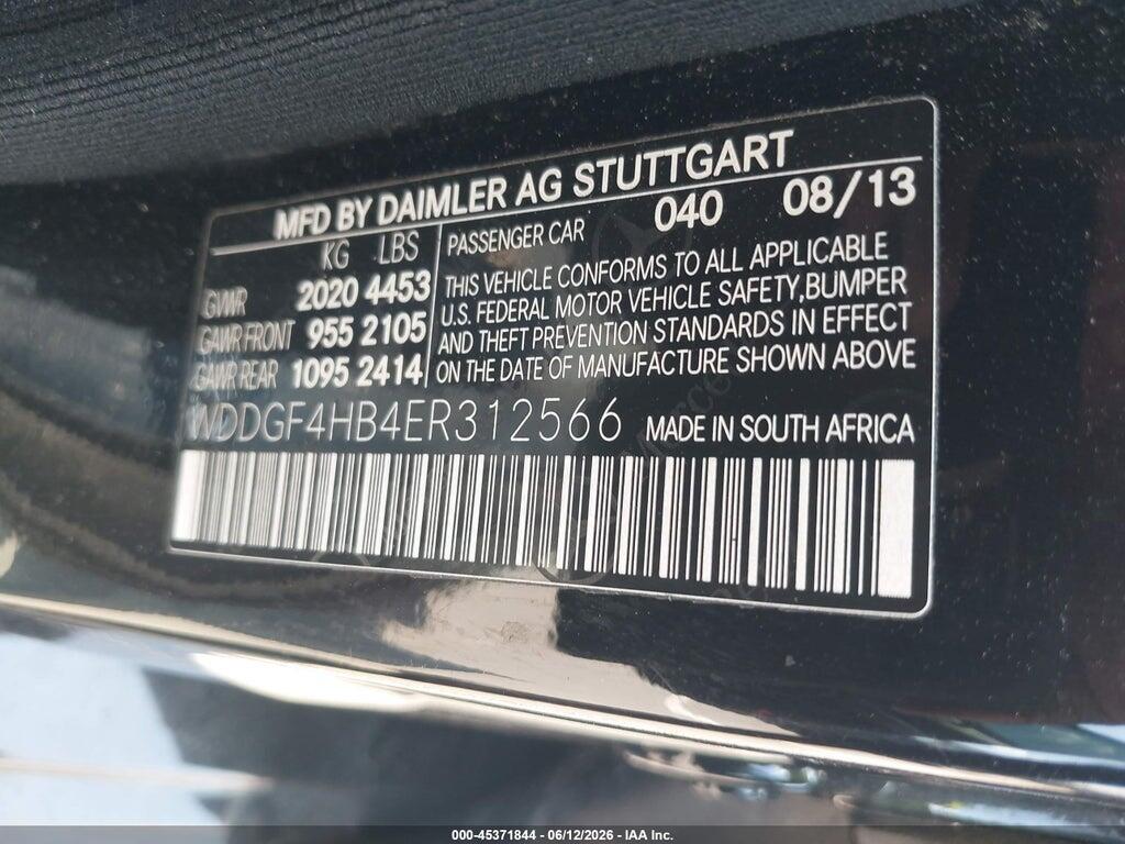 WDDGF4HB4ER312566 2014 MERCEDES-BENZ C 250 photo no. 9