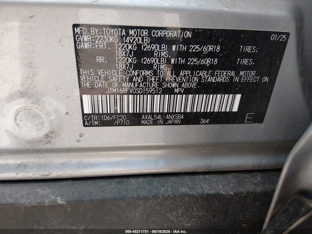 JTM16RFV0SD159512 2025 TOYOTA RAV4 HYBRID photo no. 9