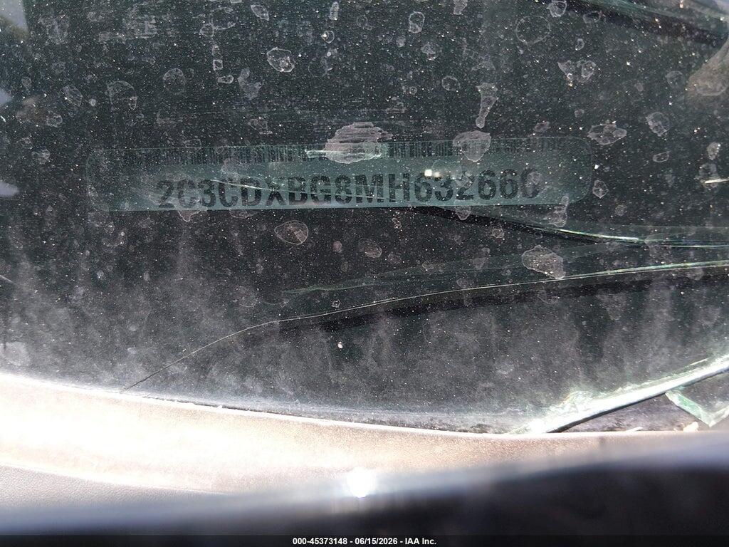 2C3CDXBG8MH632660 2021 DODGE CHARGER photo no. 9