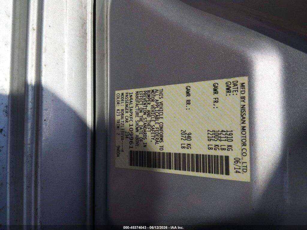 1N4AL3APXFC109961 2015 NISSAN ALTIMA photo no. 9