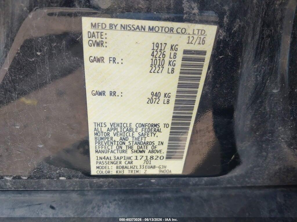1N4AL3AP1HC171820 2017 NISSAN ALTIMA photo no. 9