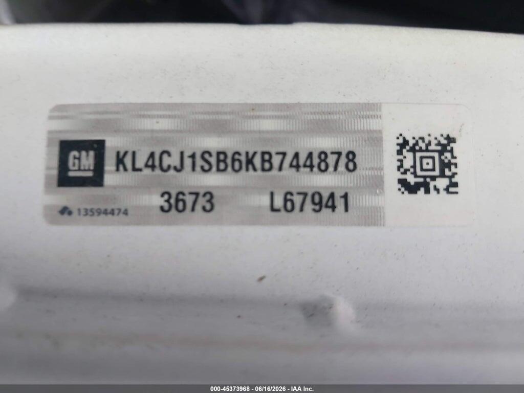 KL4CJ1SB6KB744878 2019 BUICK ENCORE photo no. 9
