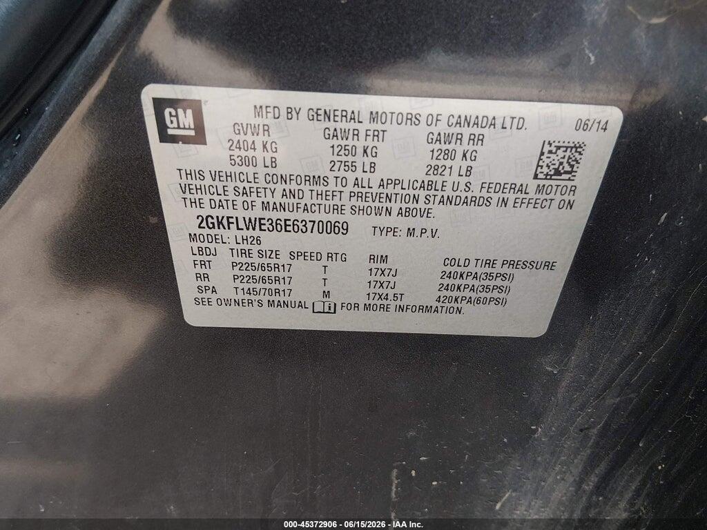 2GKFLWE36E6370069 2014 GMC TERRAIN photo no. 9
