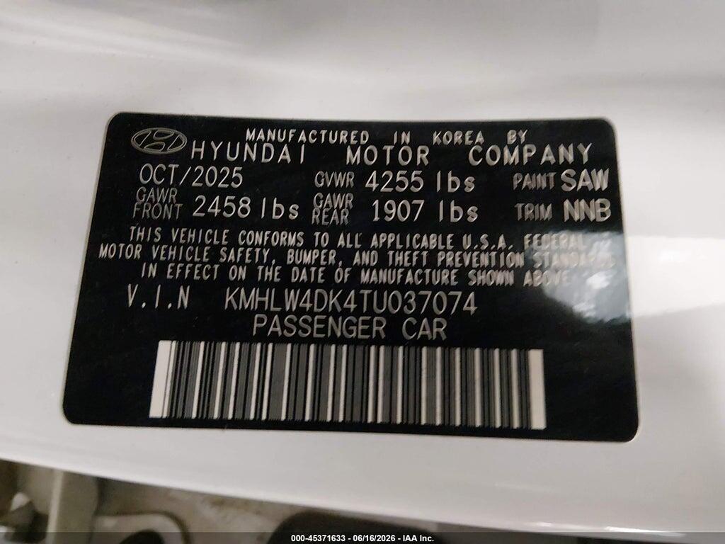 KMHLW4DK4TU037074 2026 HYUNDAI ELANTRA N photo no. 9