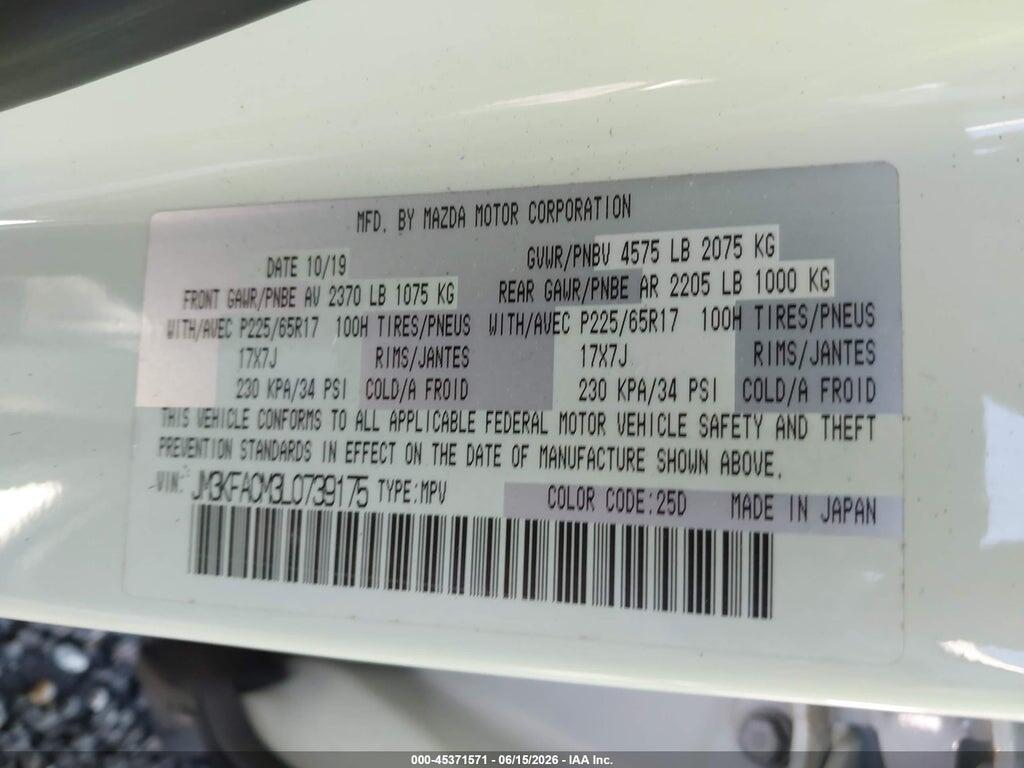JM3KFACM3L0739175 2020 MAZDA CX-5 photo no. 9