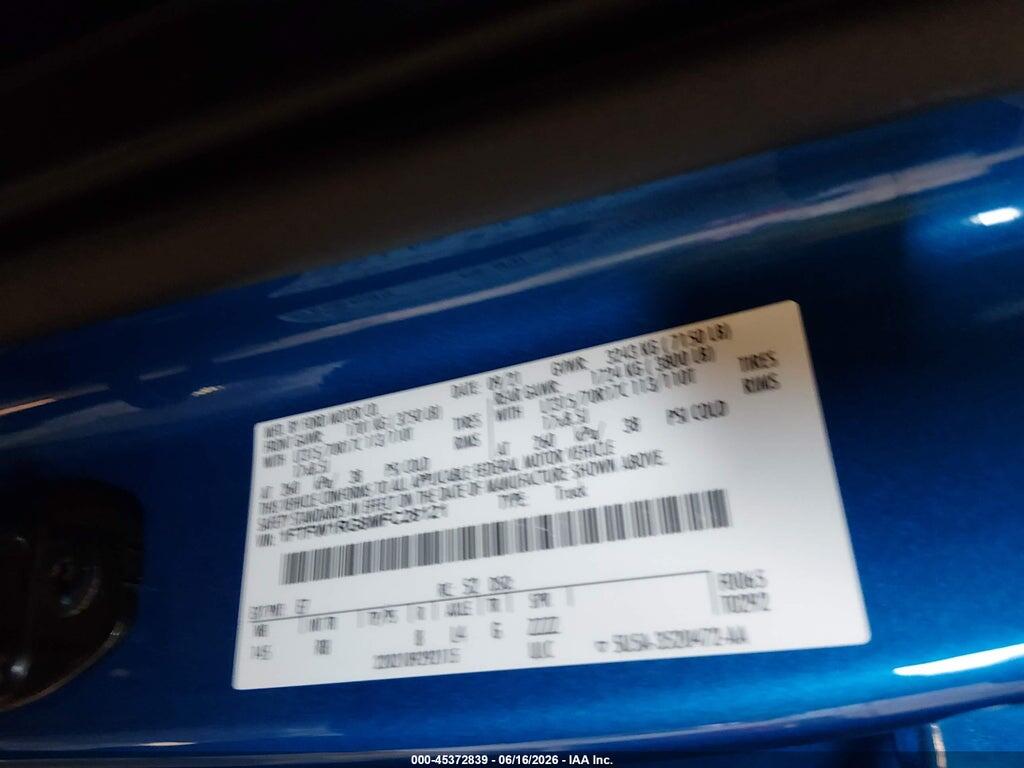 1FTFW1RG8MFC28121 2021 FORD F-150 photo no. 9
