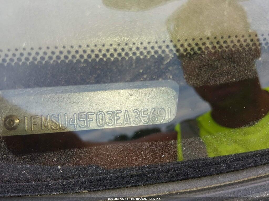1FMSU45F03EA35691 2003 FORD EXCURSION photo no. 9