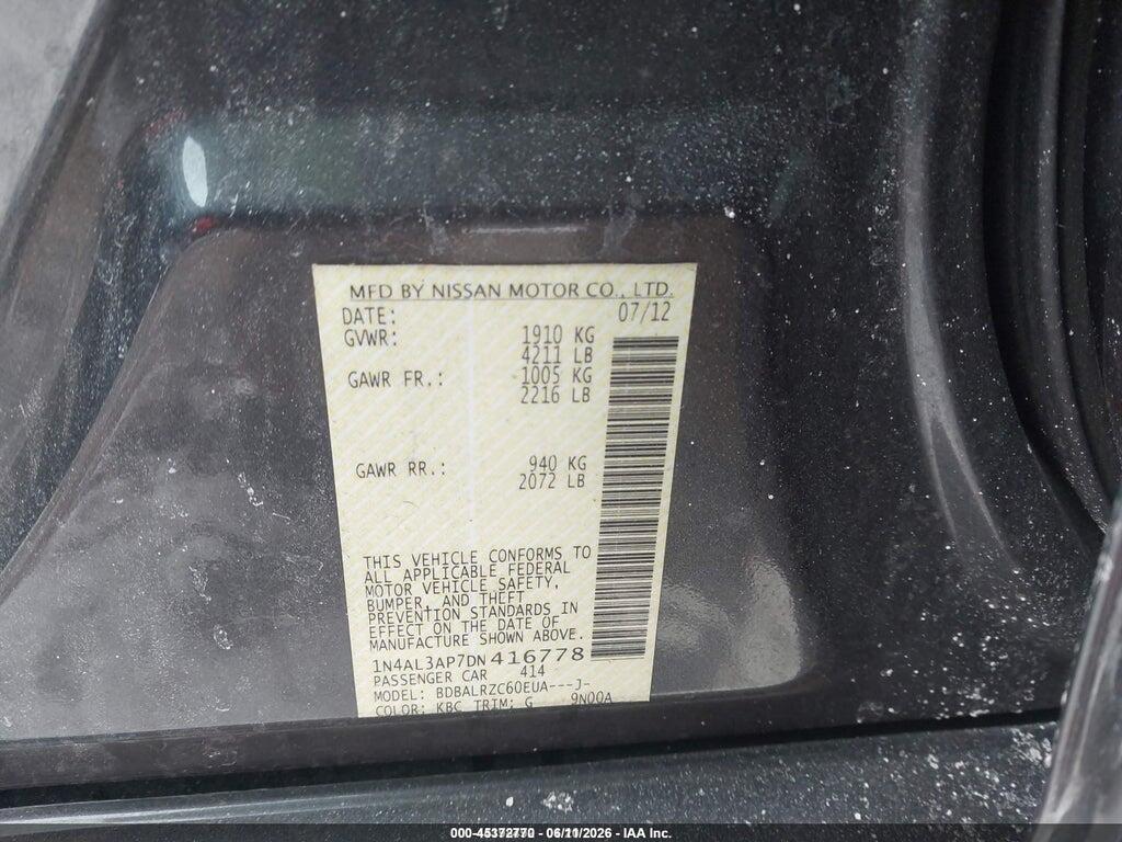 1N4AL3AP7DN416778 2013 NISSAN ALTIMA photo no. 9