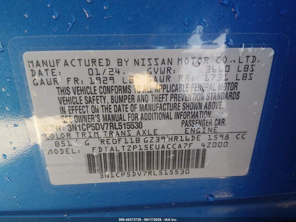 3N1CP5DV7RL515530 2024 NISSAN KICKS photo no. 9
