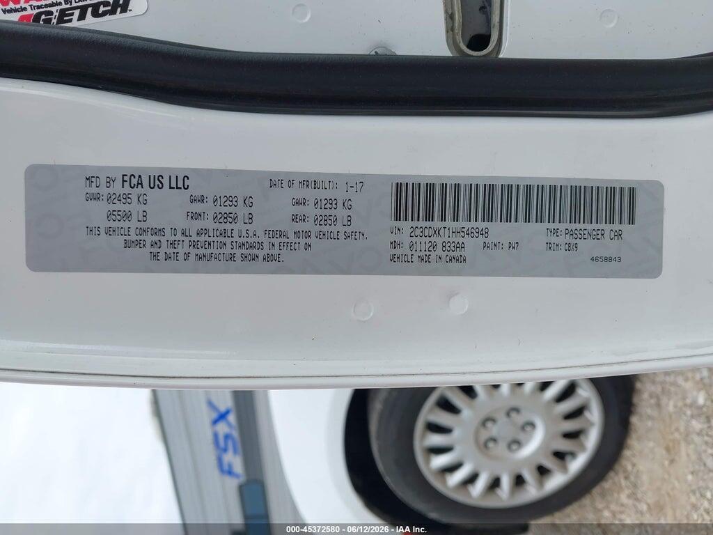 2C3CDXKT1HH546948 2017 DODGE CHARGER photo no. 9