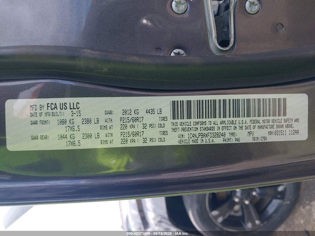 1C4NJPBAXFD328240 2015 JEEP PATRIOT photo no. 9