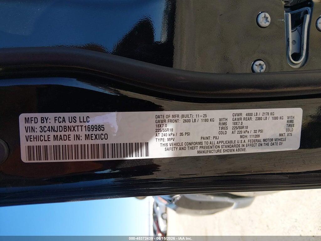3C4NJDBNXTT169985 2026 JEEP COMPASS photo no. 9