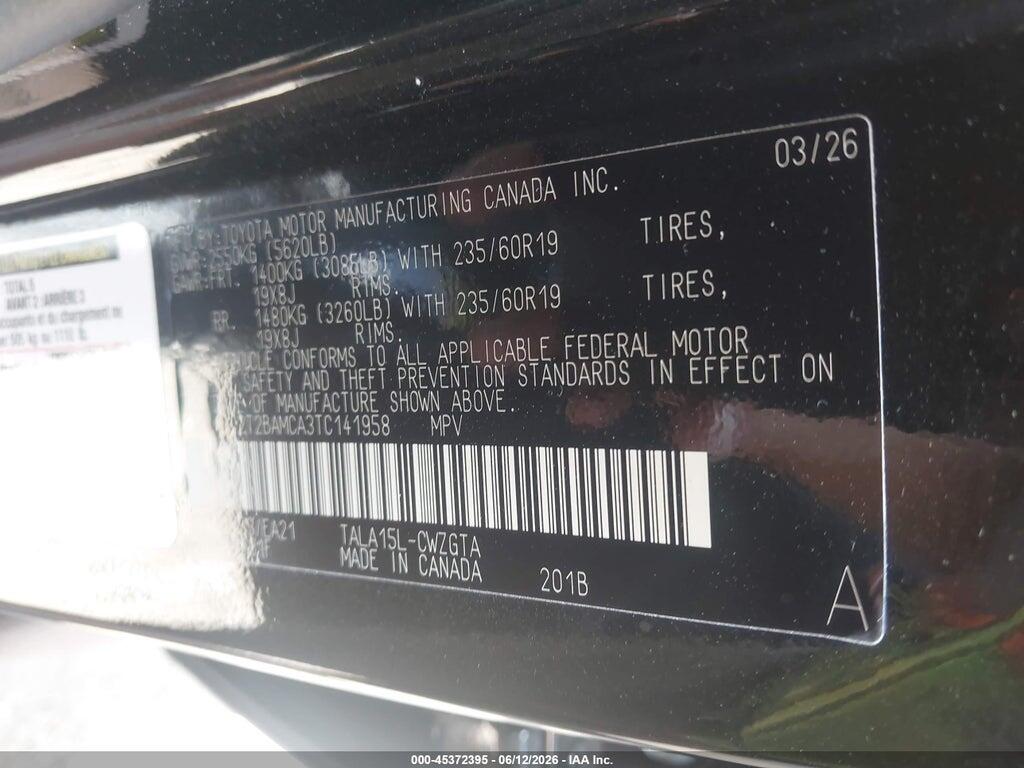 2T2BAMCA3TC141958 2026 LEXUS RX 350 photo no. 9
