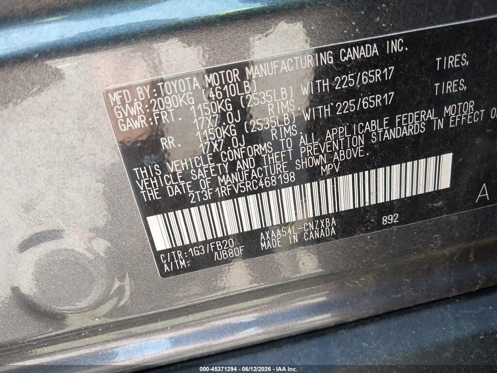 2T3F1RFV5RC468198 2024 TOYOTA RAV4 photo no. 9