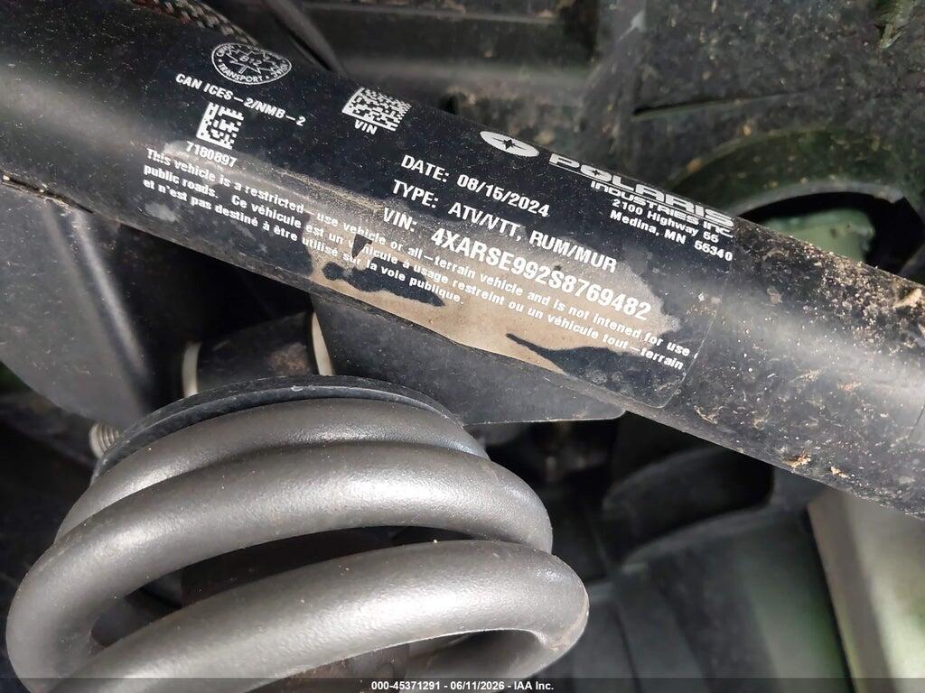 4XARSE992S8769482 2025 POLARIS RANGER photo no. 10