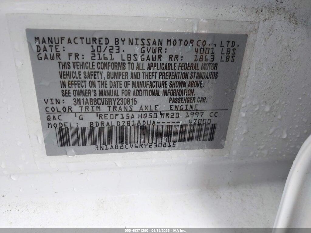 3N1AB8CV6RY230815 2024 NISSAN SENTRA photo no. 9