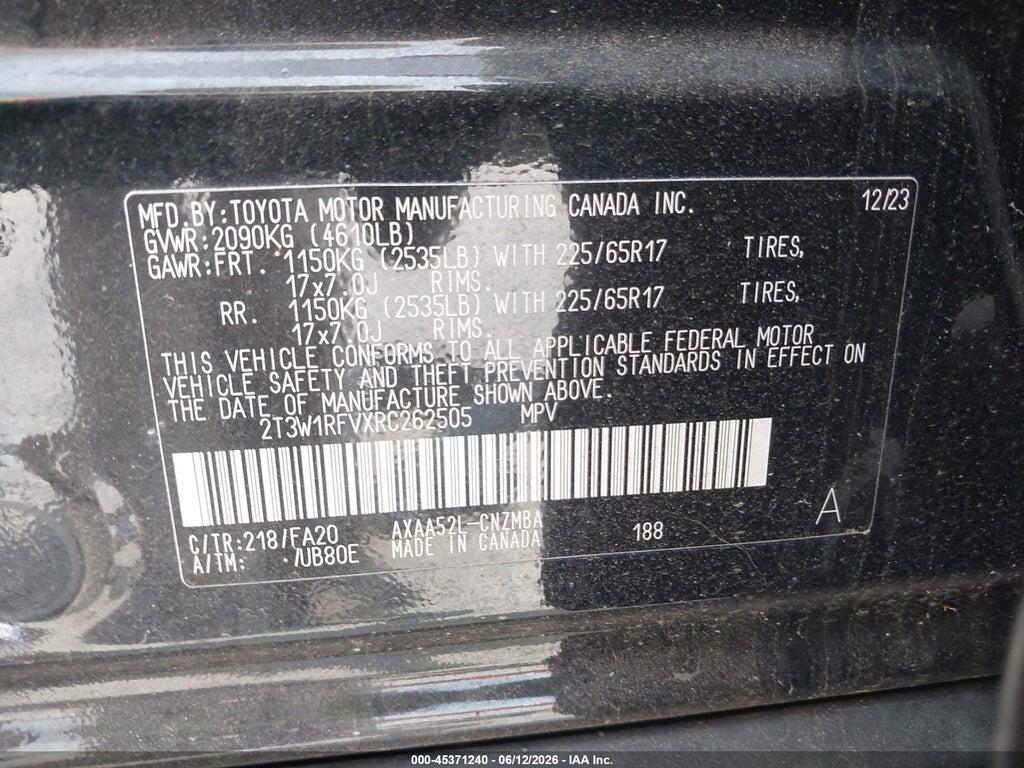 2T3W1RFVXRC262505 2024 TOYOTA RAV4 photo no. 9