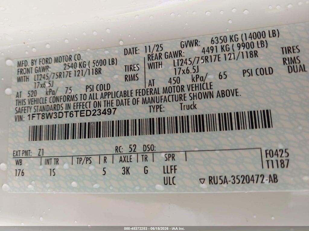 1FT8W3DT6TED23497 2026 FORD F-350 photo no. 8
