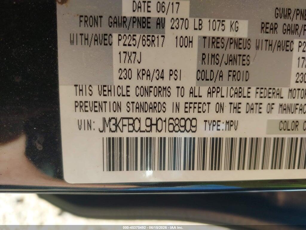JM3KFBCL9H0168909 2017 MAZDA CX-5 photo no. 9