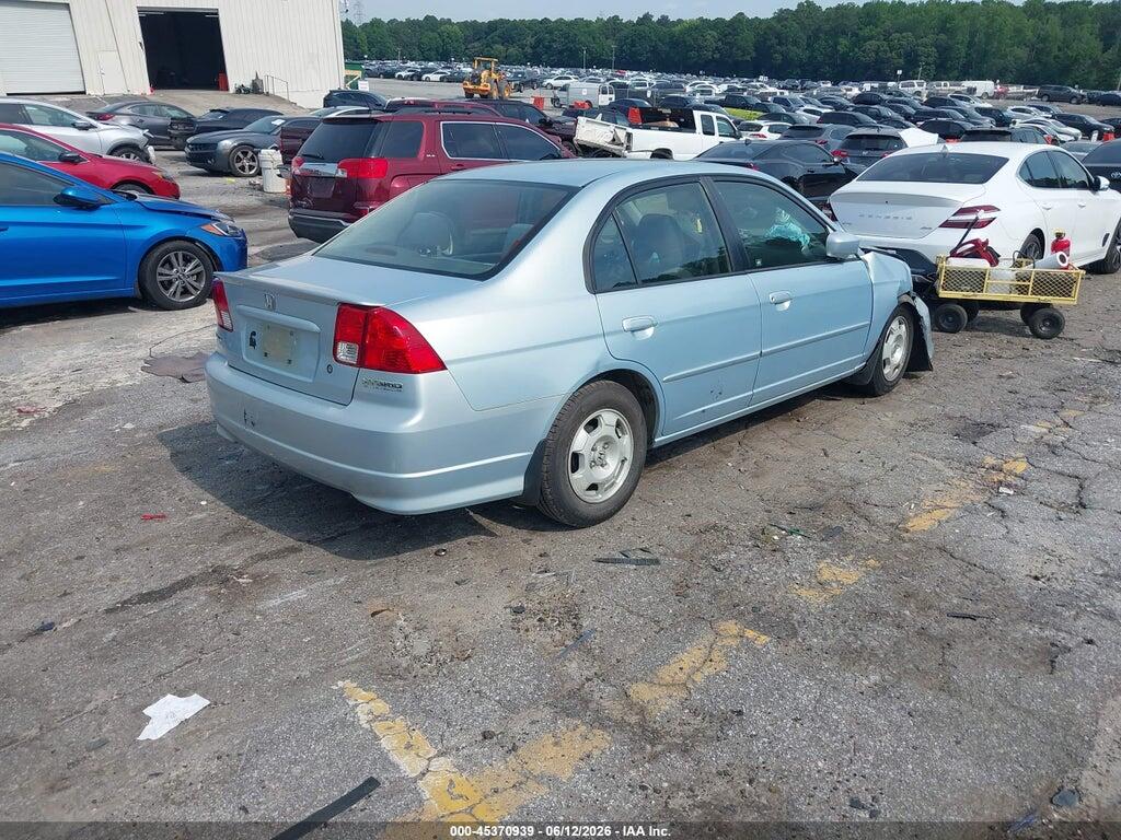 JHMES96645S017264 2005 HONDA CIVIC HYBRID photo no. 4