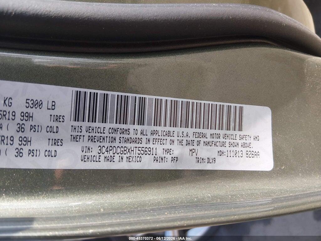 3C4PDCGBXHT556911 2017 DODGE JOURNEY photo no. 9