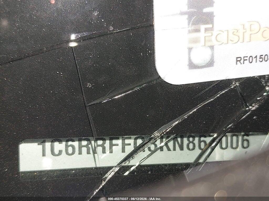 1C6RRFFG3KN867006 2019 RAM 1500 photo no. 9