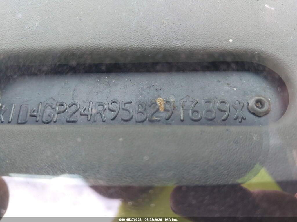 1D4GP24R95B291689 2005 DODGE GRAND CARAVAN photo no. 9