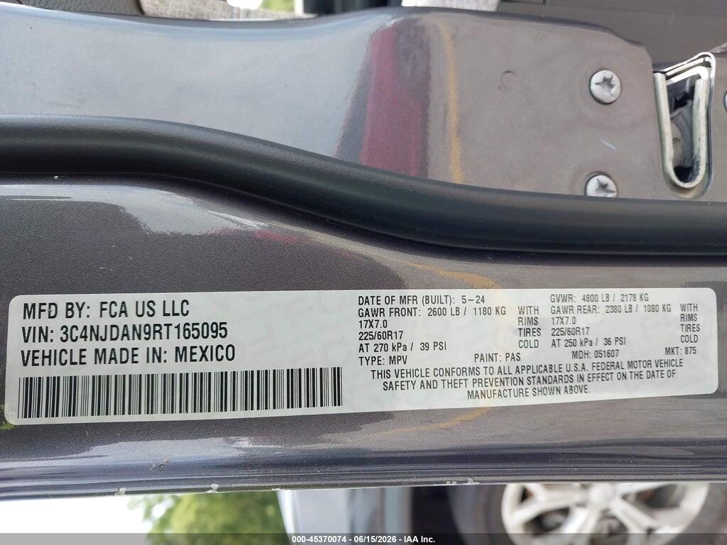 3C4NJDAN9RT165095 2024 JEEP COMPASS photo no. 9