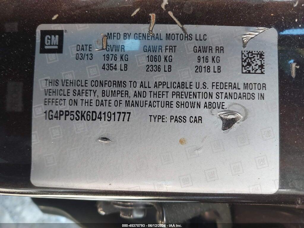 1G4PP5SK6D4191777 2013 BUICK VERANO photo no. 9