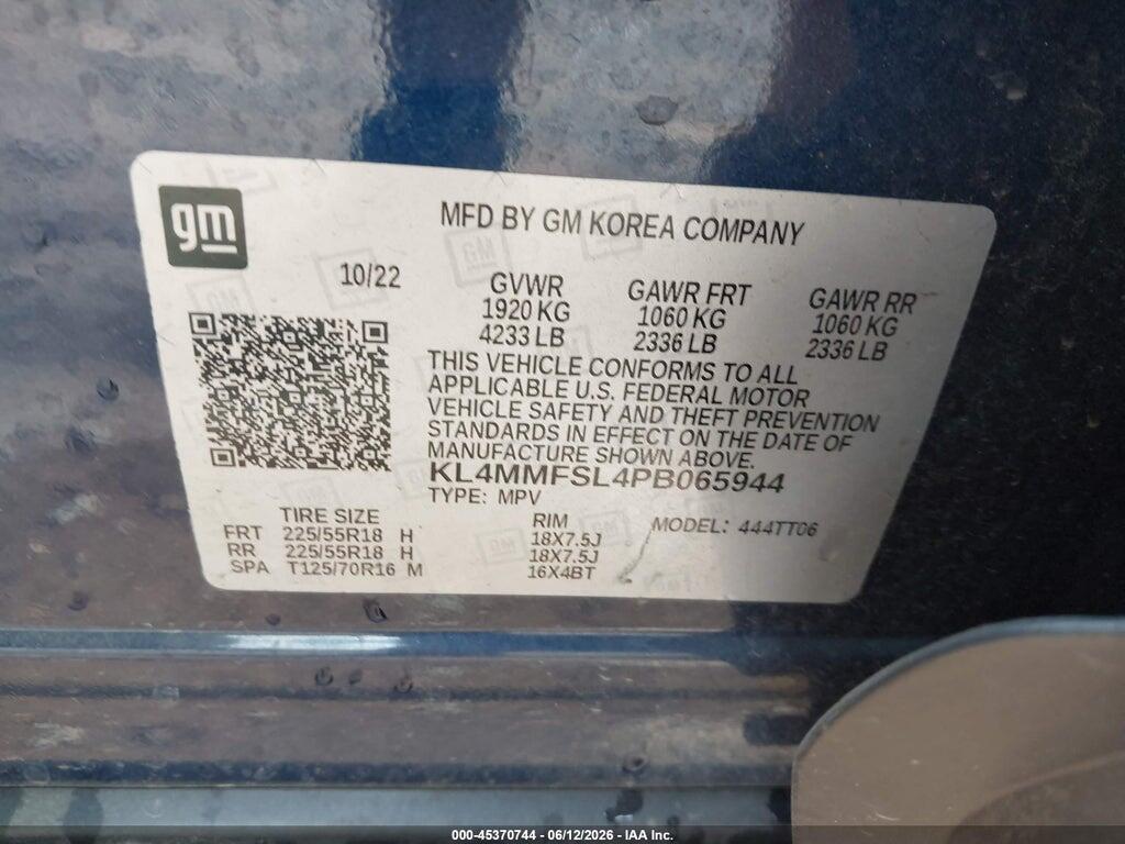 KL4MMFSL4PB065944 2023 BUICK ENCORE GX photo no. 9