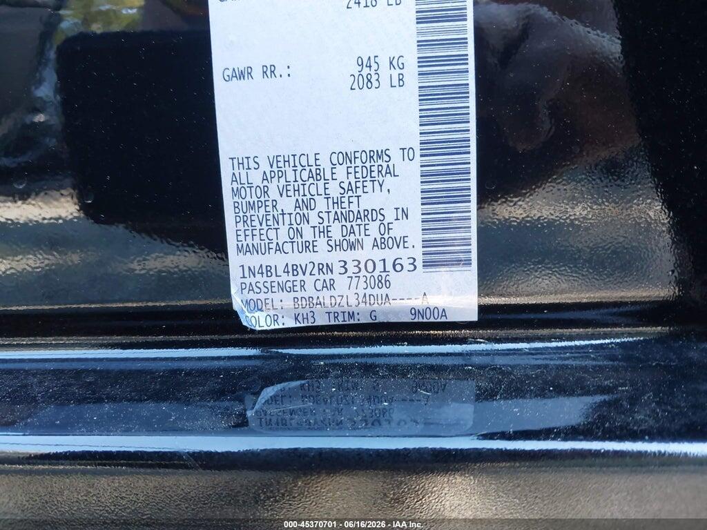 1N4BL4BV2RN330163 2024 NISSAN ALTIMA photo no. 9