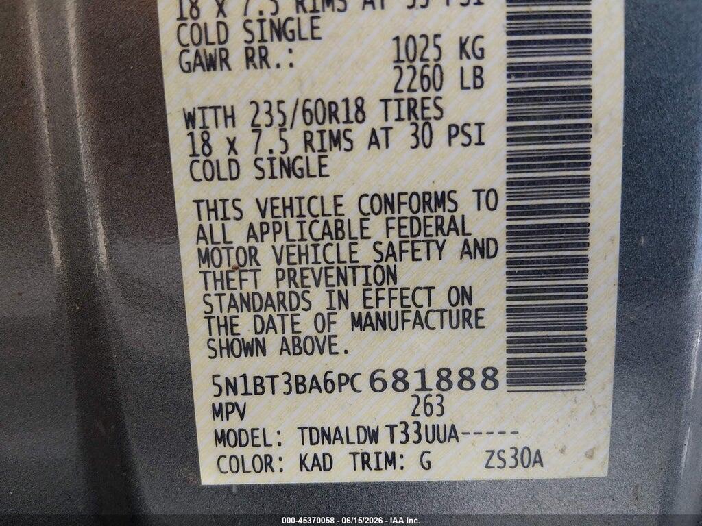 5N1BT3BA6PC681888 2023 NISSAN ROGUE photo no. 9