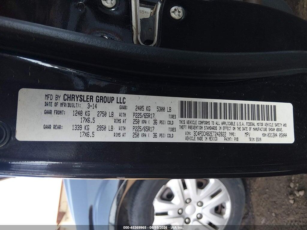 3C4PDCAB2ET242822 2014 DODGE JOURNEY photo no. 9