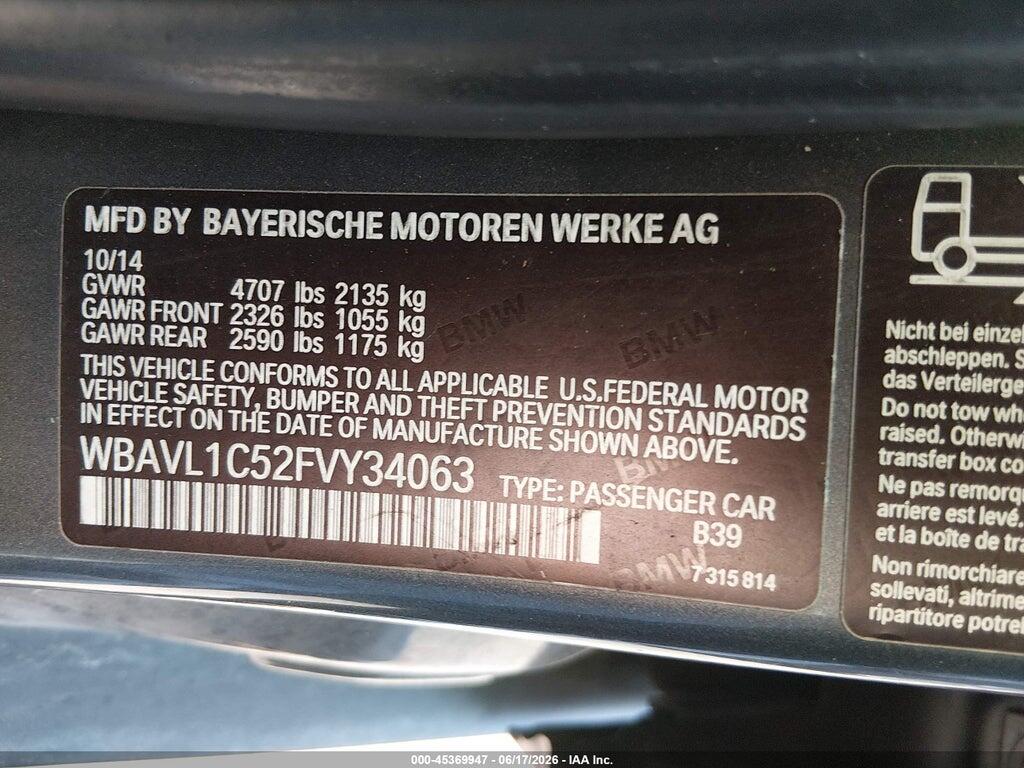 WBAVL1C52FVY34063 2015 BMW X1 photo no. 9