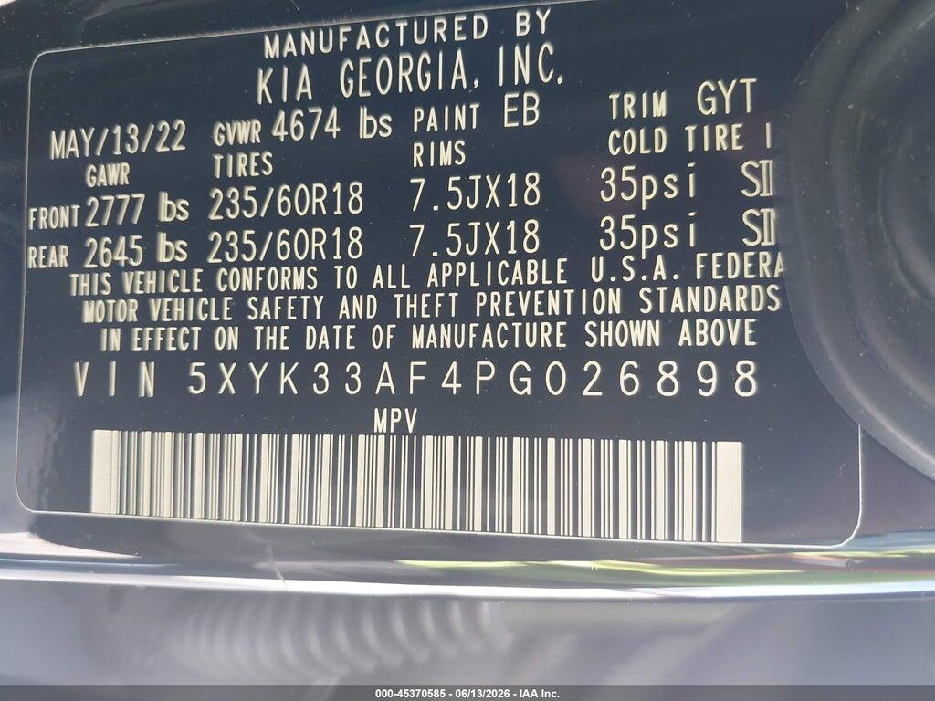 5XYK33AF4PG026898 2023 KIA SPORTAGE photo no. 9