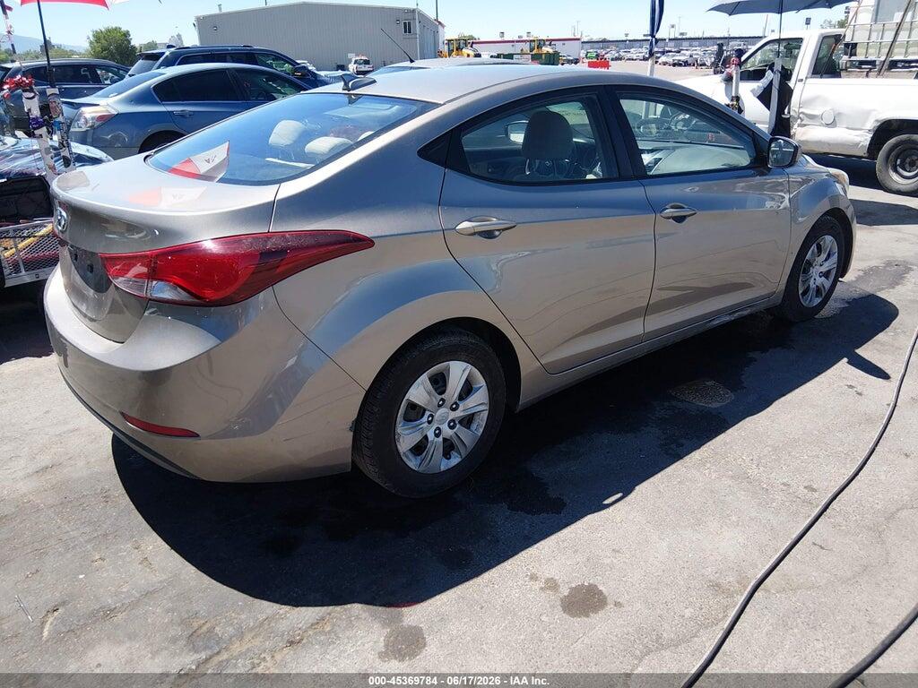 5NPDH4AE7GH698342 2016 HYUNDAI ELANTRA photo no. 4