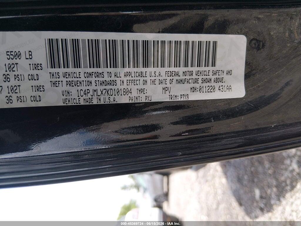 1C4PJMLX7KD101804 2019 JEEP CHEROKEE photo no. 9