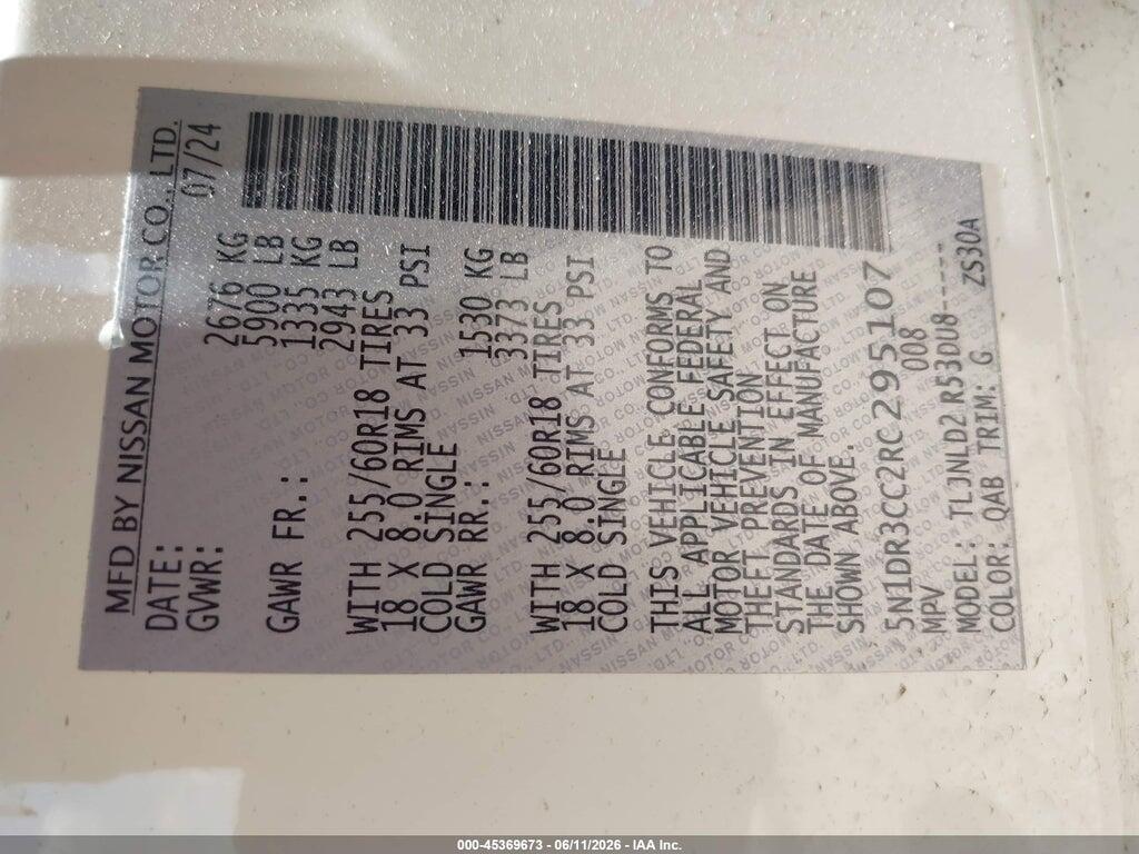 5N1DR3CC2RC295107 2024 NISSAN PATHFINDER photo no. 9