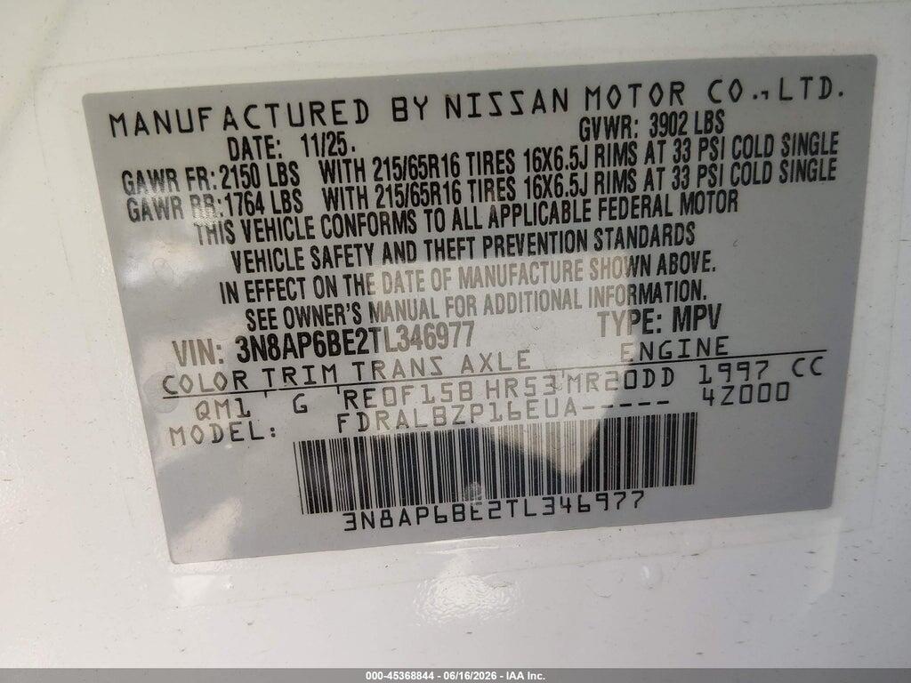 3N8AP6BE2TL346977 2026 NISSAN KICKS photo no. 9
