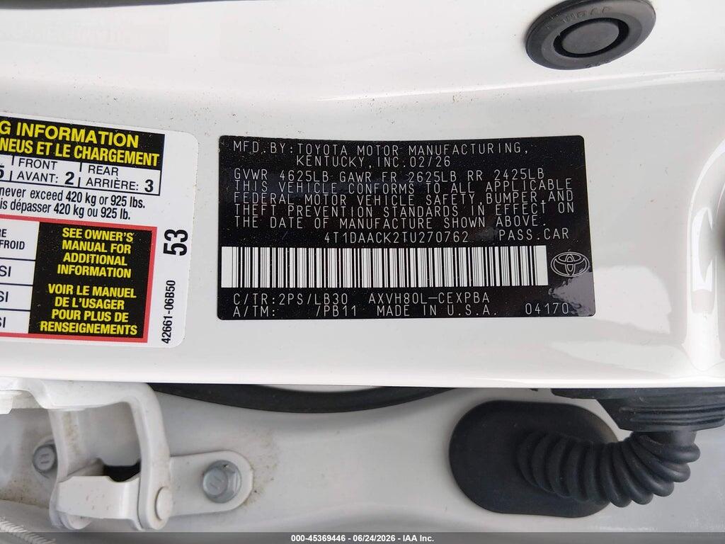 4T1DAACK2TU270762 2026 TOYOTA CAMRY photo no. 9