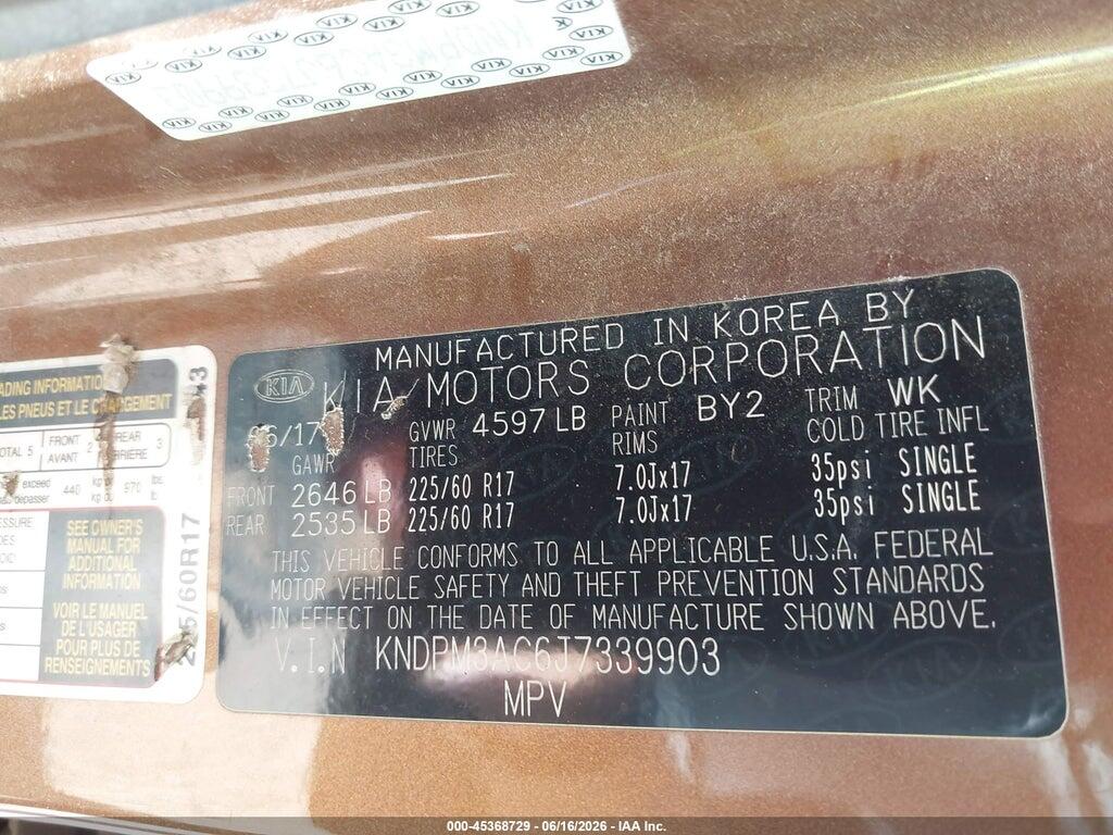 KNDPM3AC6J7339903 2018 KIA SPORTAGE photo no. 9