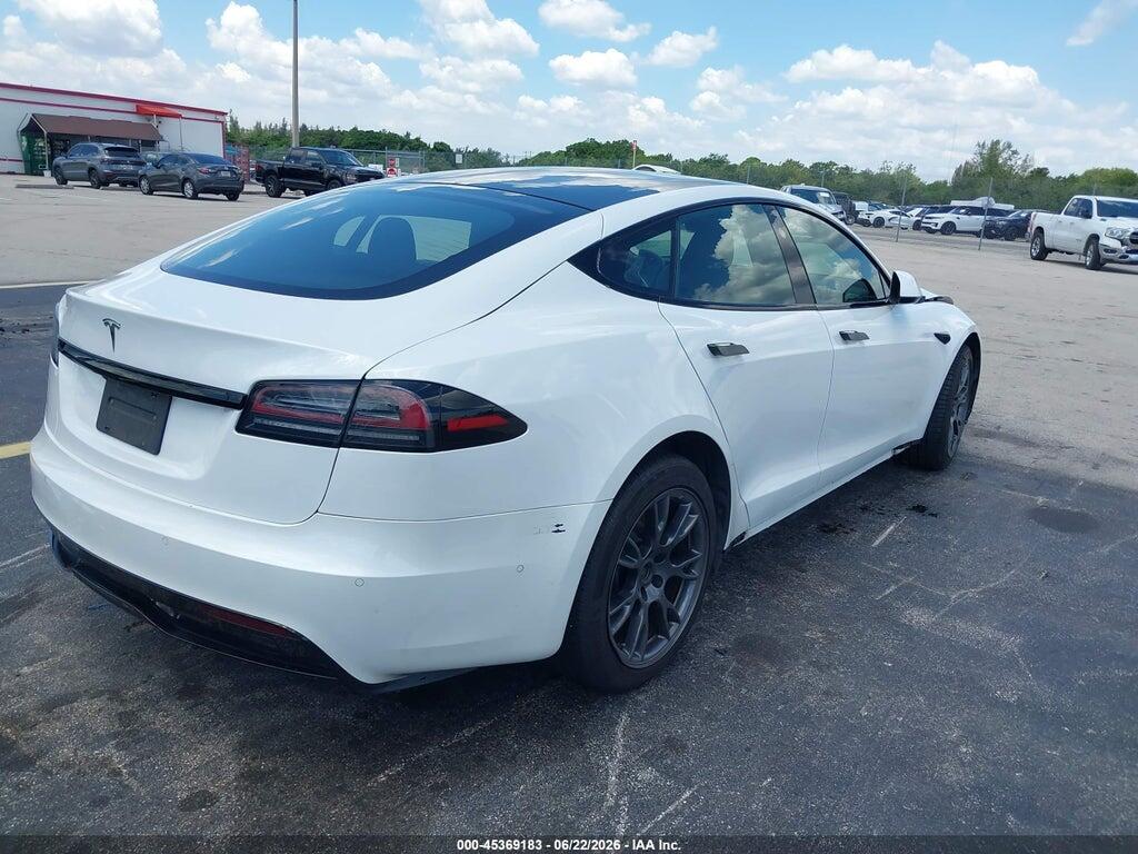 5YJSA1E50NF477052 2022 TESLA MODEL S photo no. 4