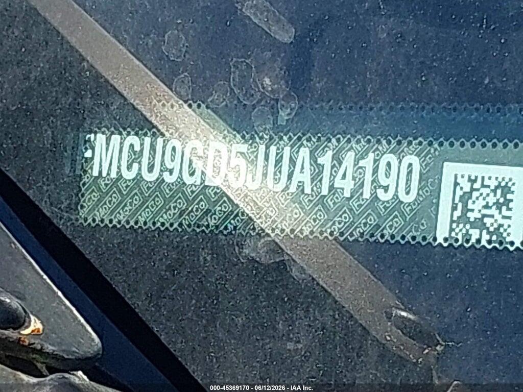 1FMCU9GD5JUA14190 2018 FORD ESCAPE photo no. 9