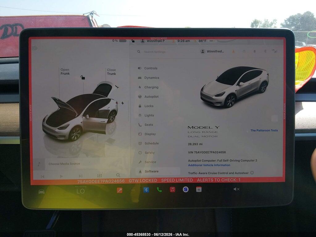 7SAYGDEE7PA024656 2023 TESLA MODEL Y photo no. 7