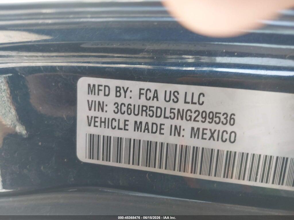 3C6UR5DL5NG299536 2022 RAM 2500 photo no. 9