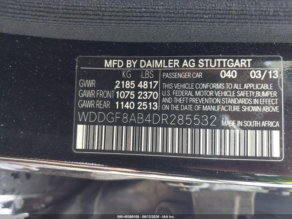WDDGF8AB4DR285532 2013 MERCEDES-BENZ C 300 photo no. 9