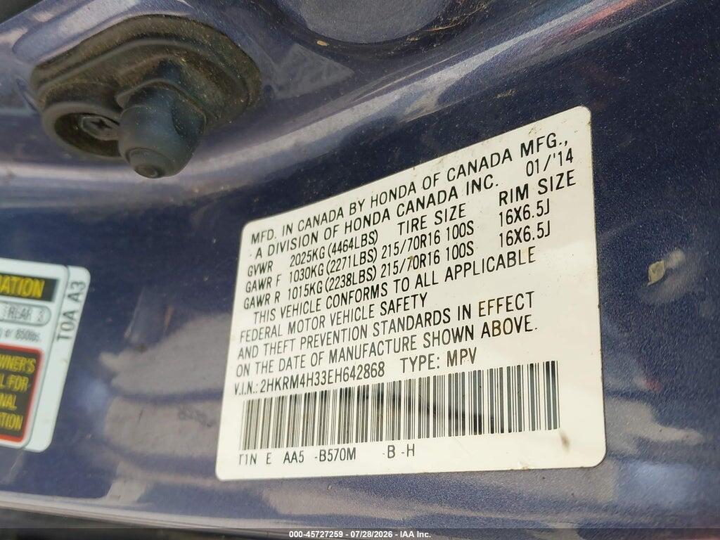 2HKRM4H33EH642868 2014 HONDA CR-V photo no. 9