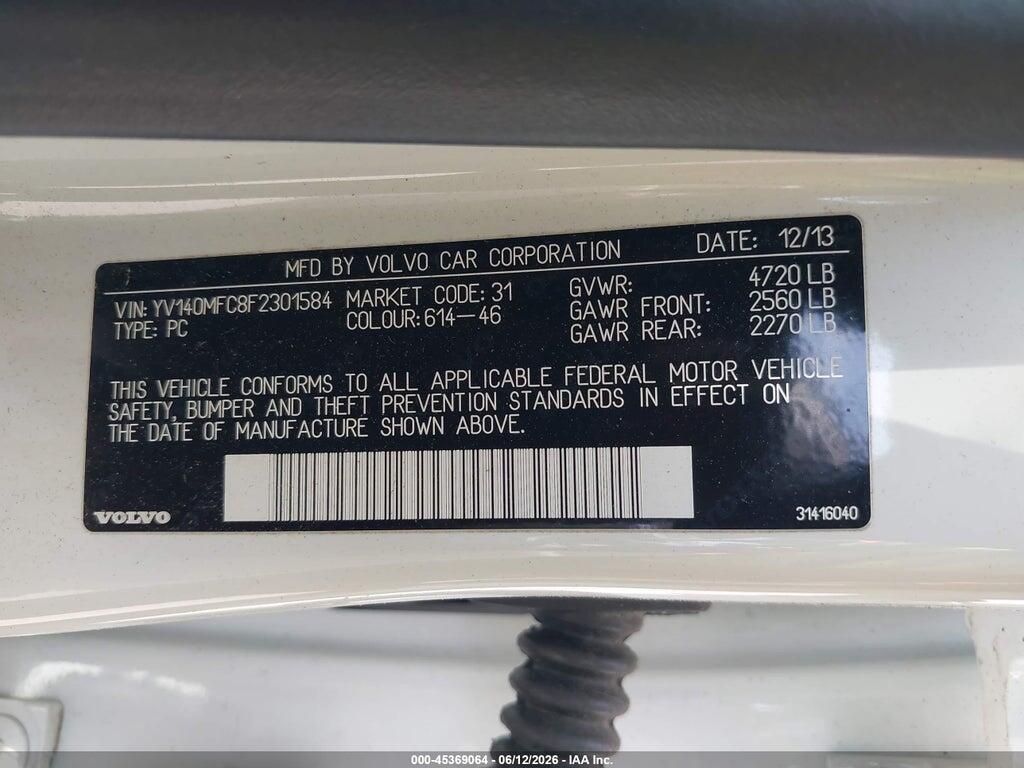 YV140MFC8F2301584 2015 VOLVO S60 photo no. 9