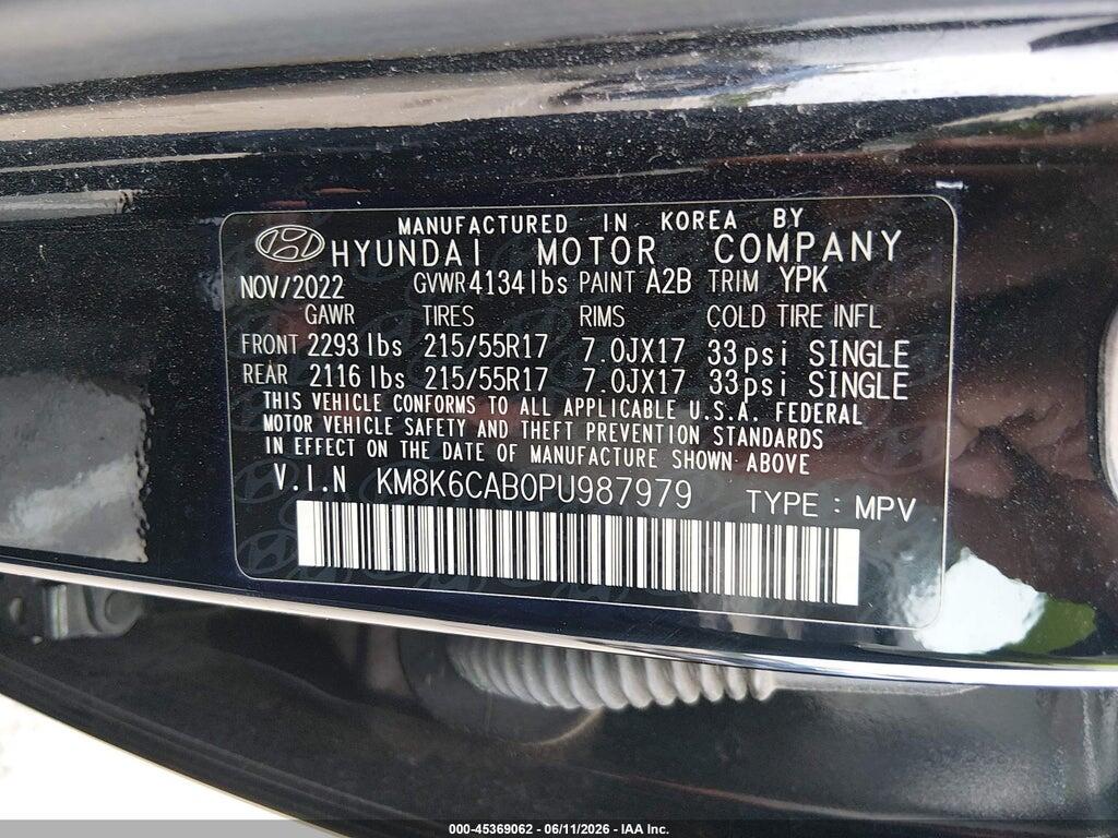 KM8K6CAB0PU987979 2023 HYUNDAI KONA photo no. 9