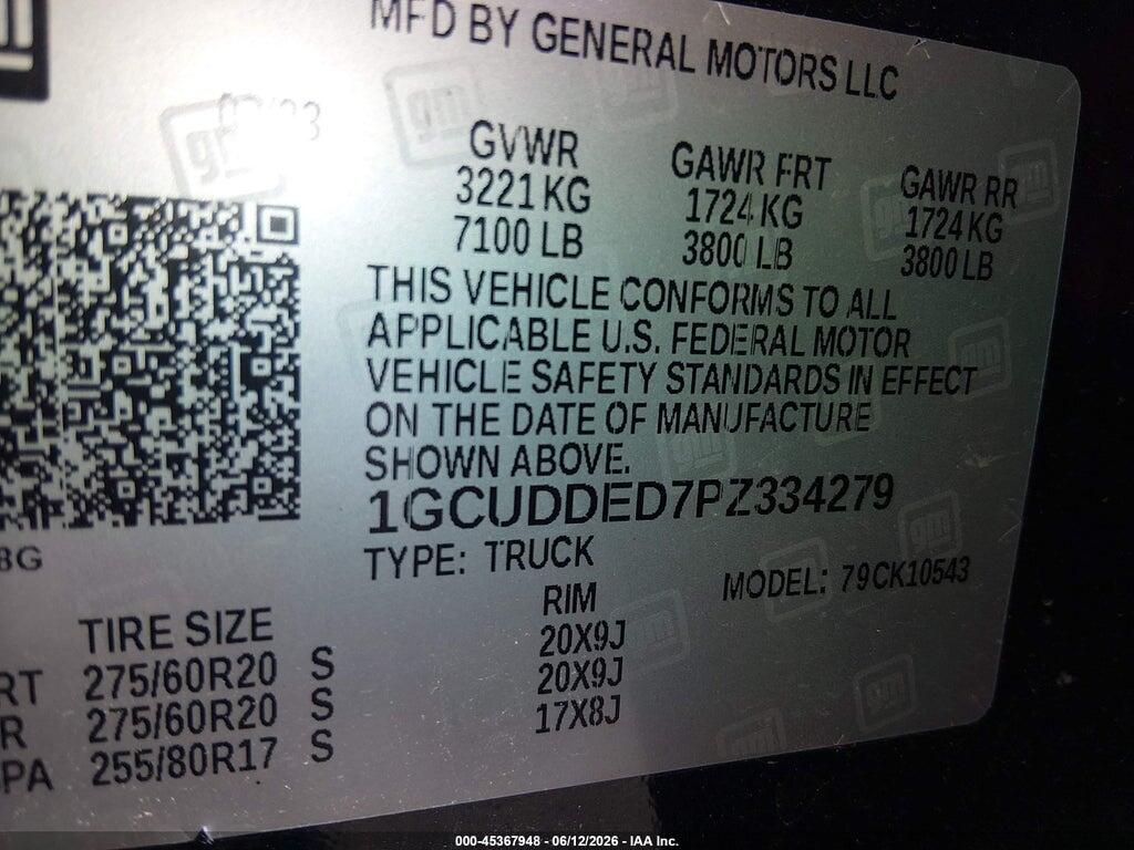 1GCUDDED7PZ334279 2023 CHEVROLET SILVERADO 1500 photo no. 9